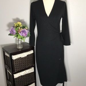 Gap black Wrap Around Dress